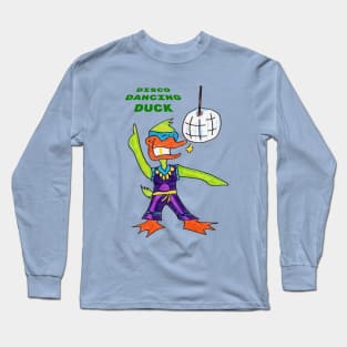 Disco Dancing Duck Long Sleeve T-Shirt